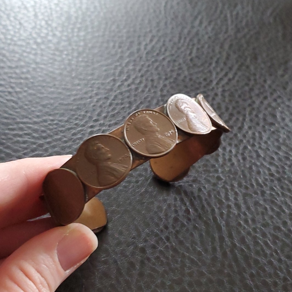 VTG penny cuff bracelet